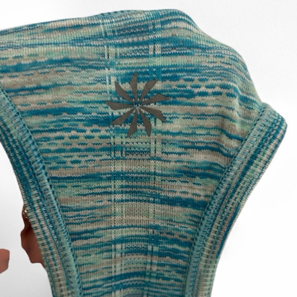 Athleta Blue Heathered Racerback Tank - Picture 3 of 4